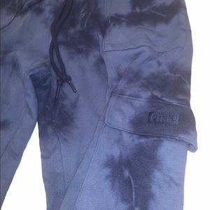PINK Victoria’s Secret High Waist Joggers Tie Dye